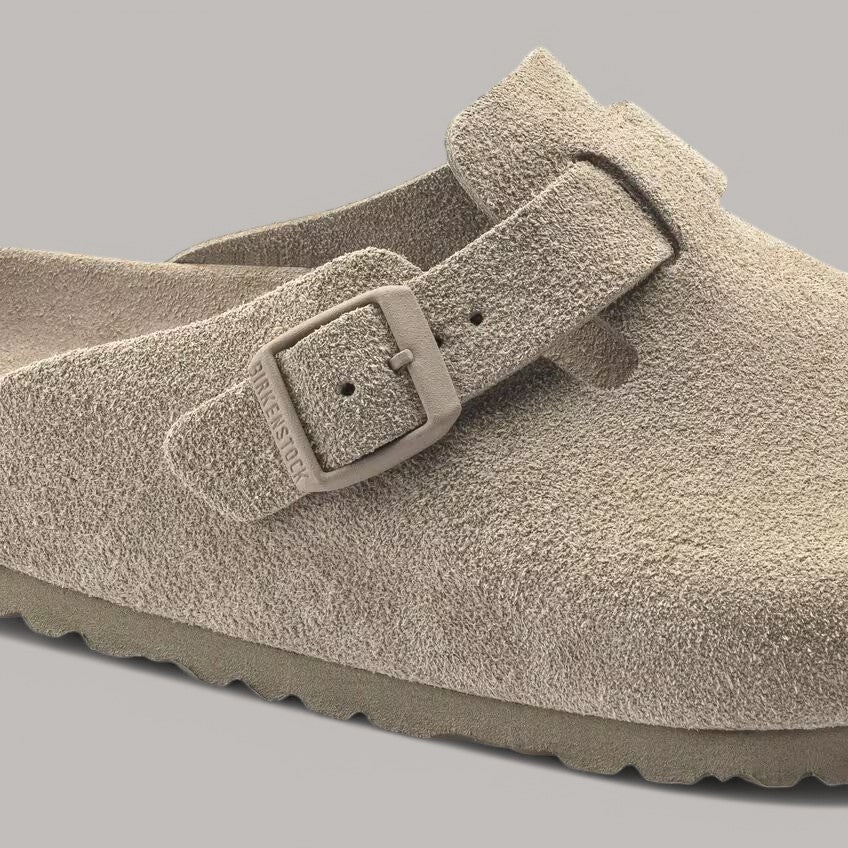 BIRKENSTOCK Boston Suede Khaki