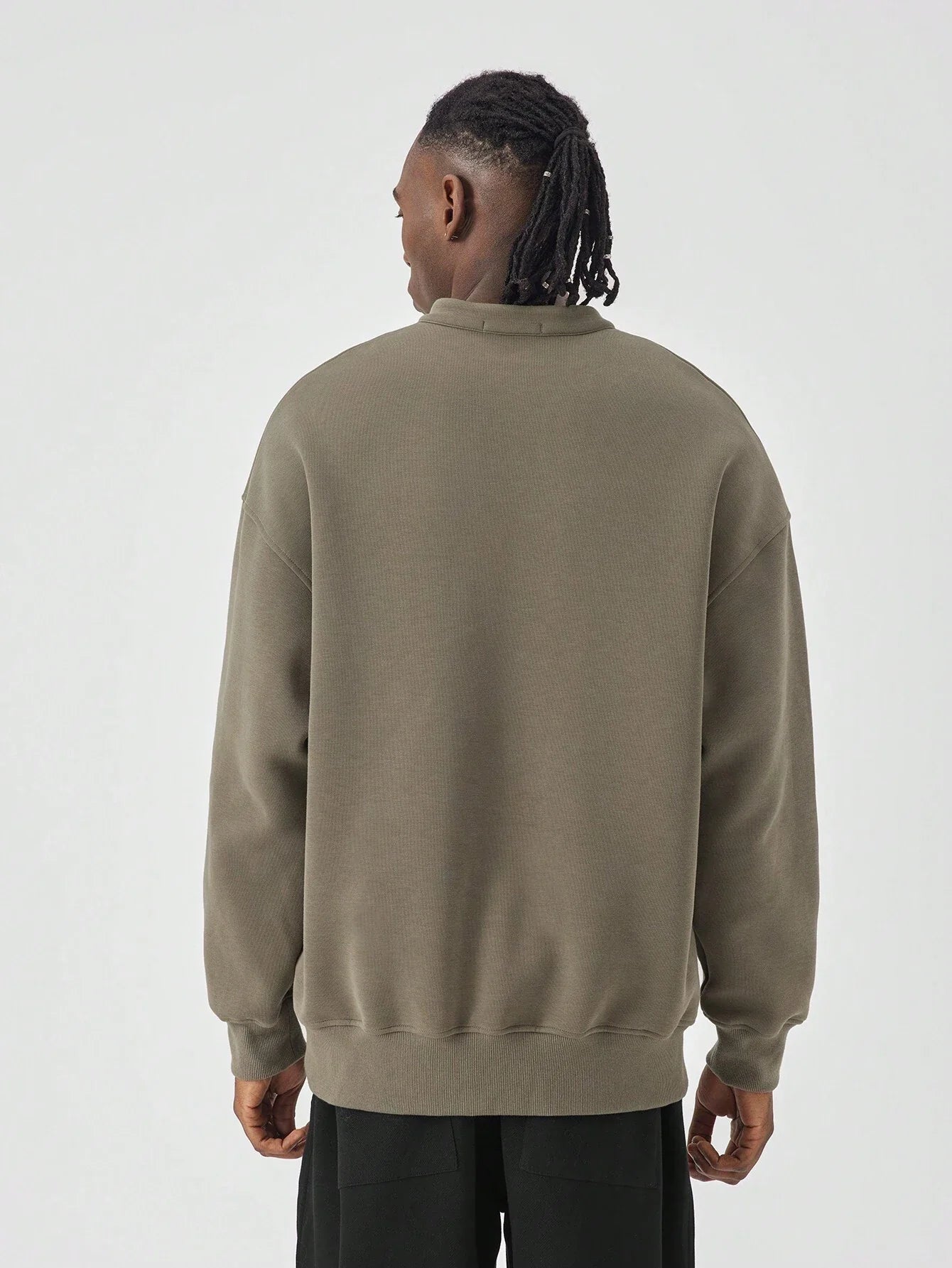 Sweatshirt henry collar