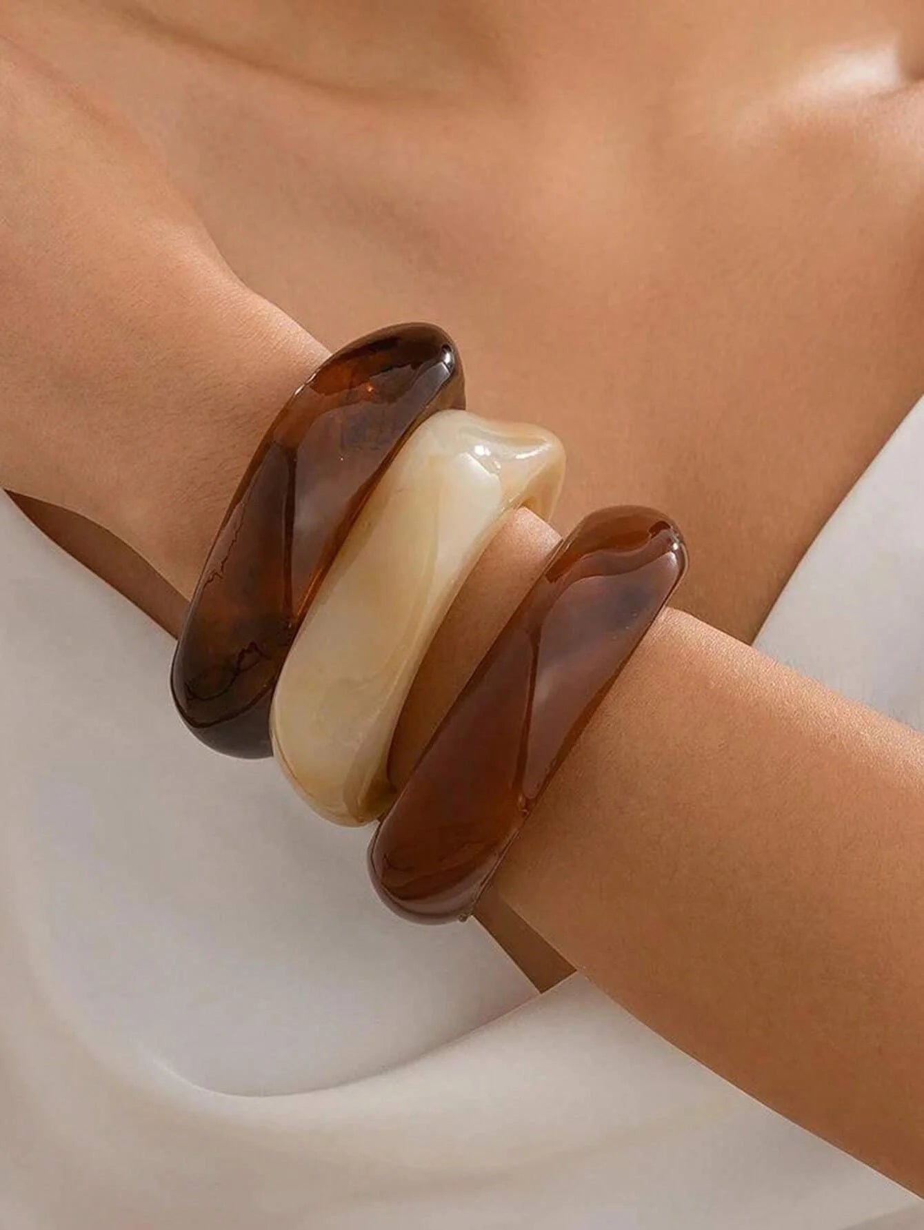 Acrylic Bracelet Set – 3-Piece