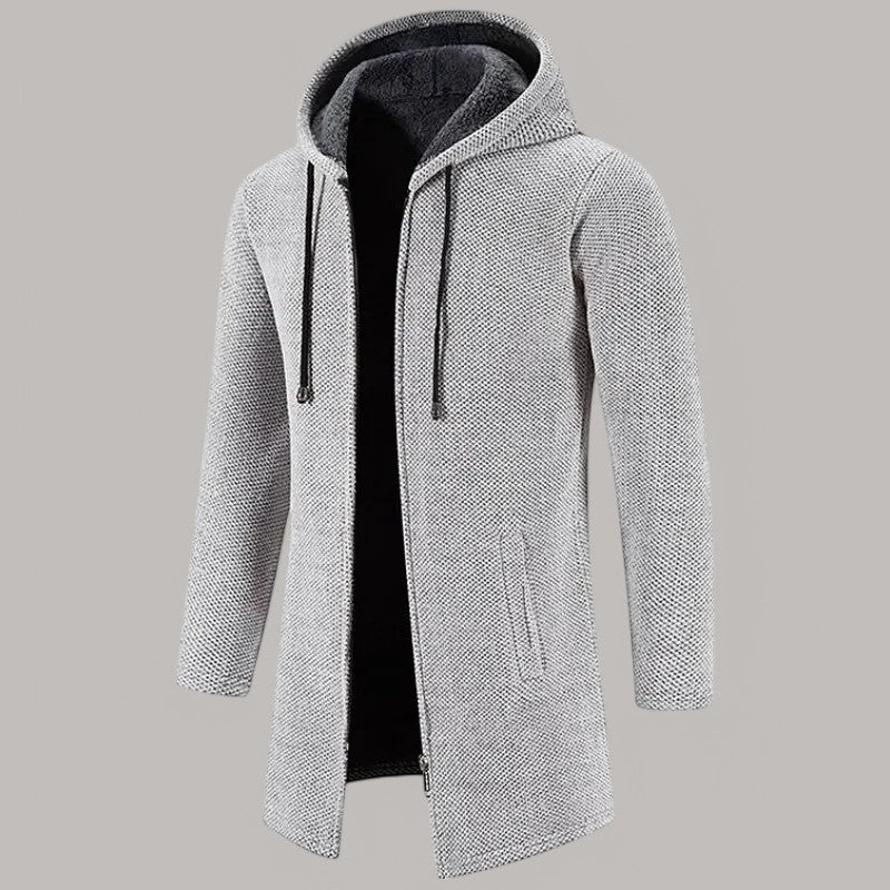 Fleece® - Huvtröja med cardigan