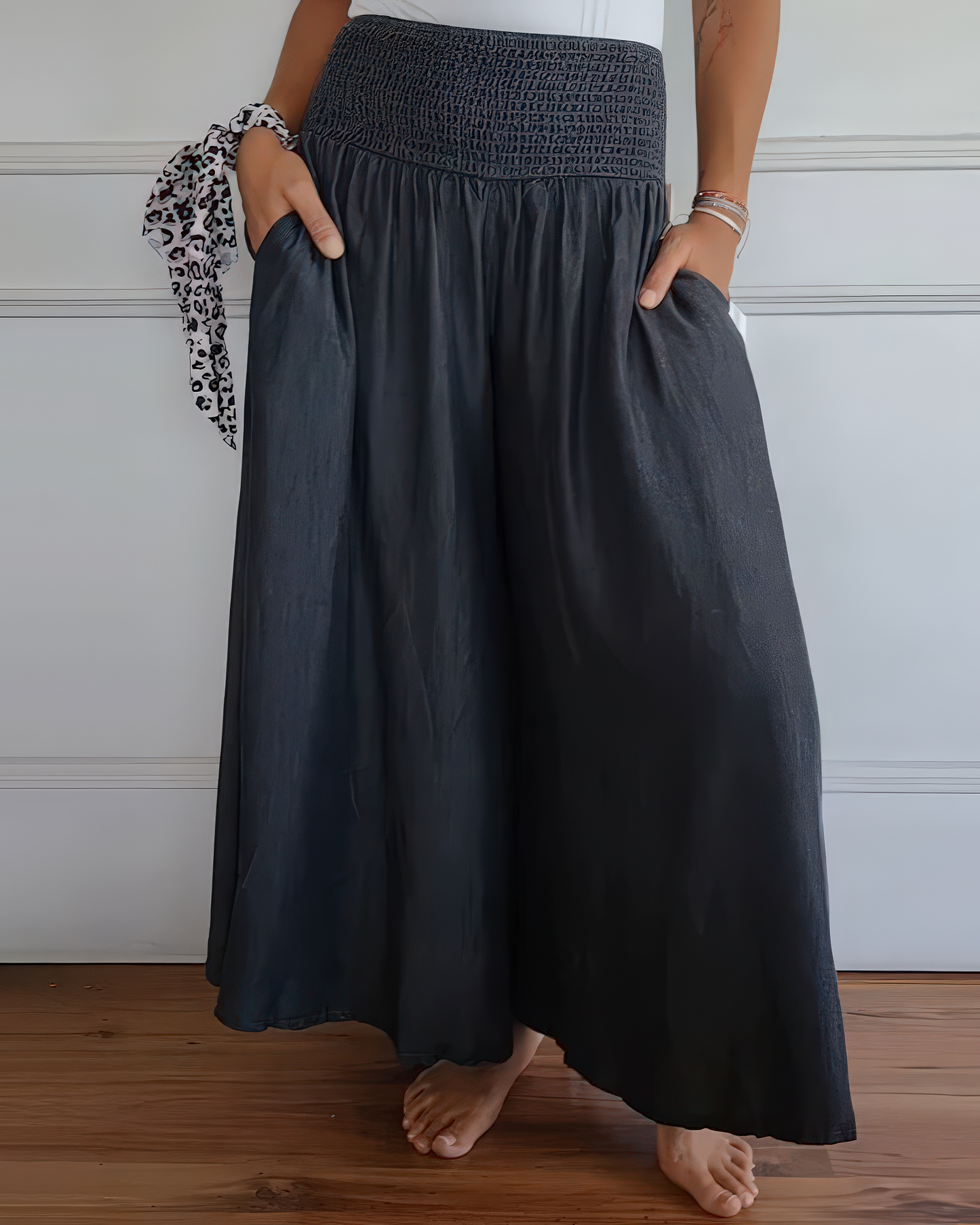Trousers with Elastic Waistband