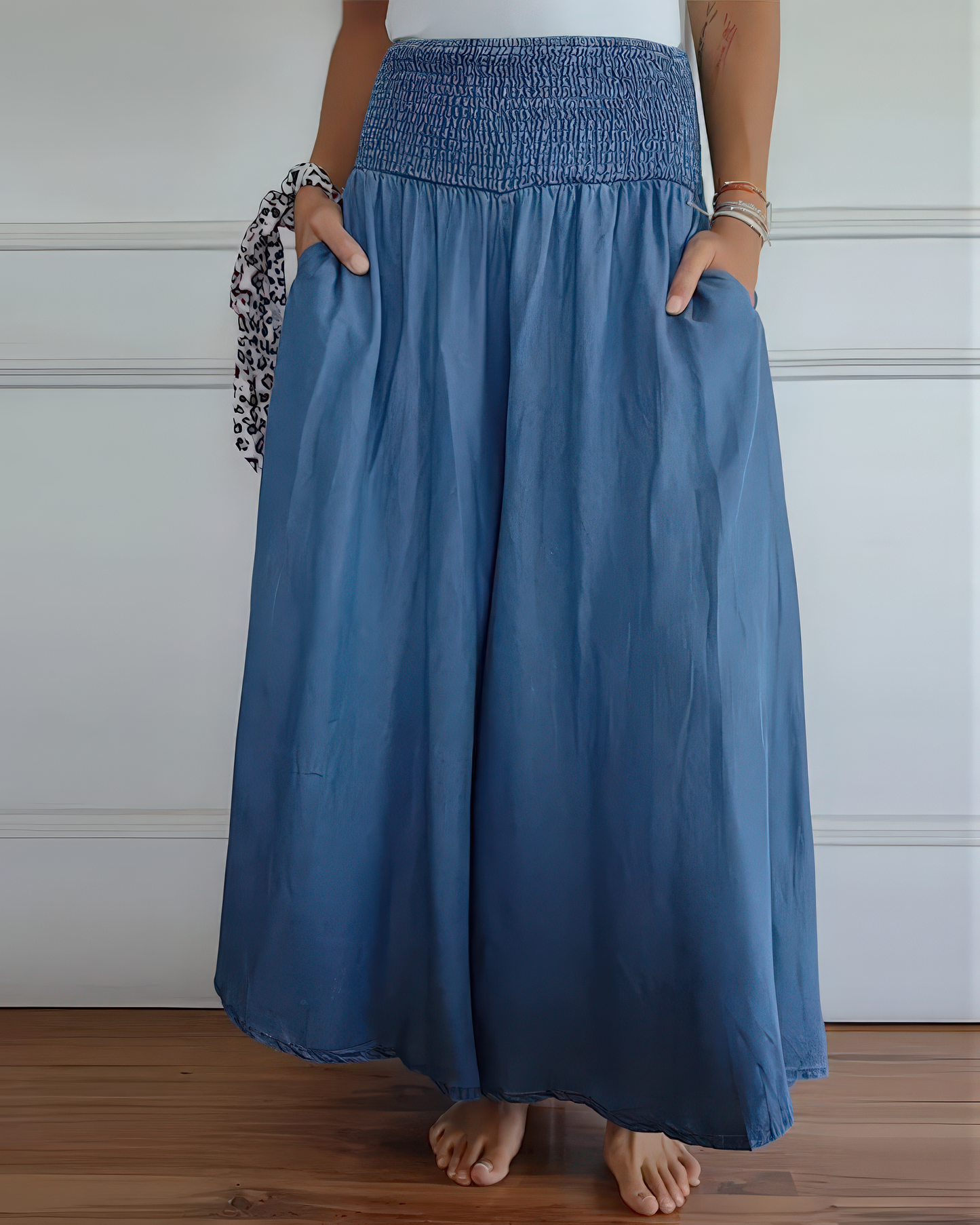 Trousers with Elastic Waistband