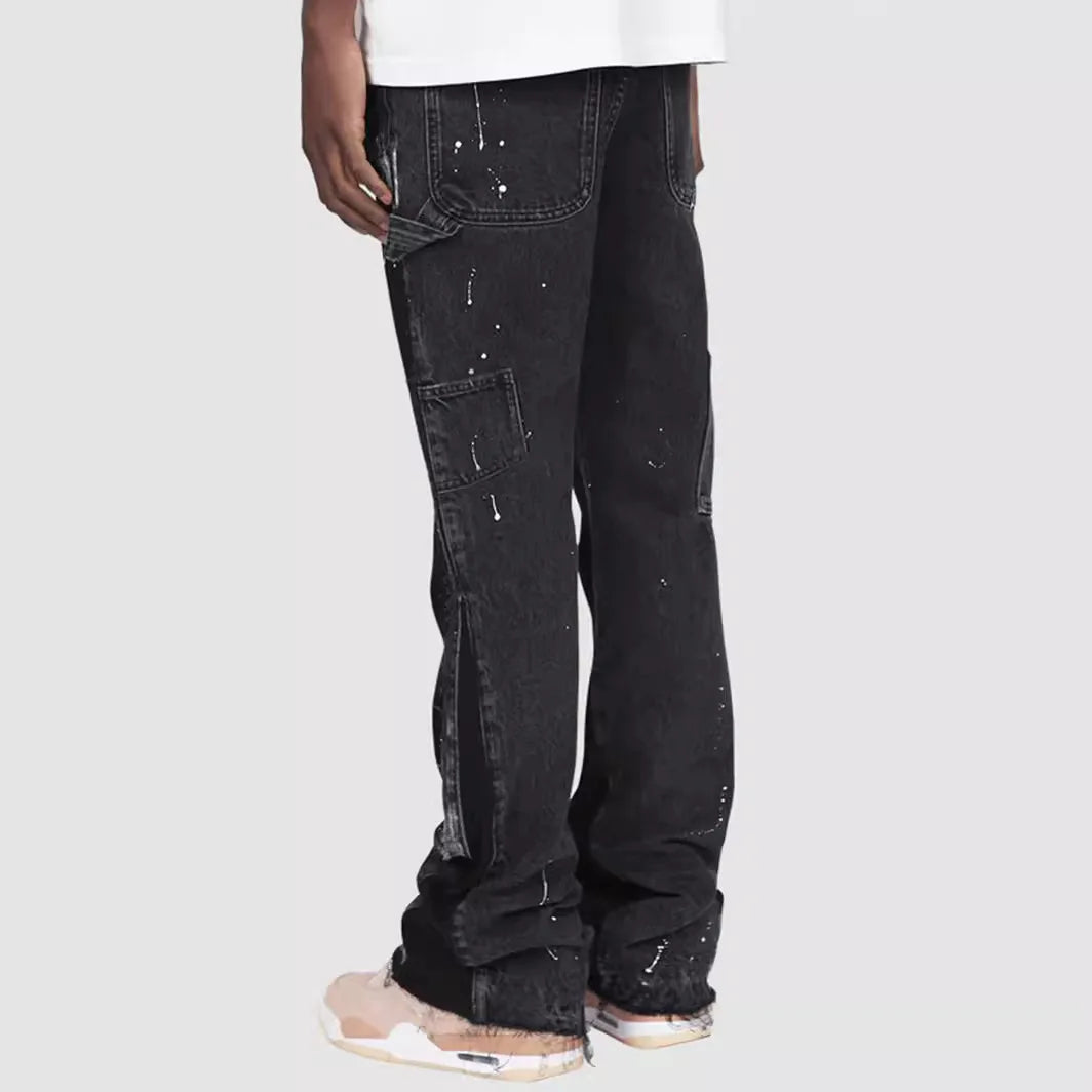 Flared jeans.