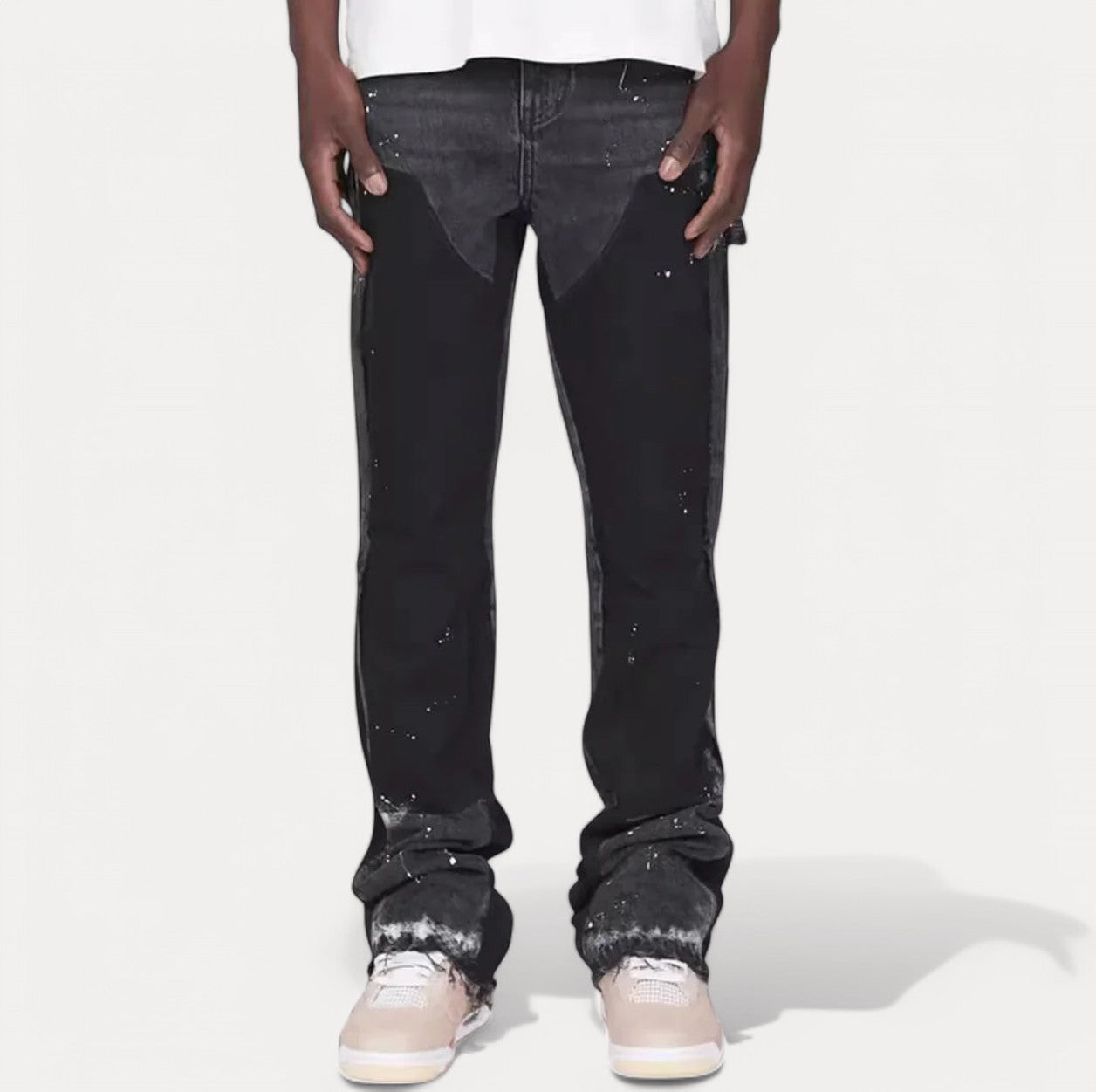 Flared jeans.