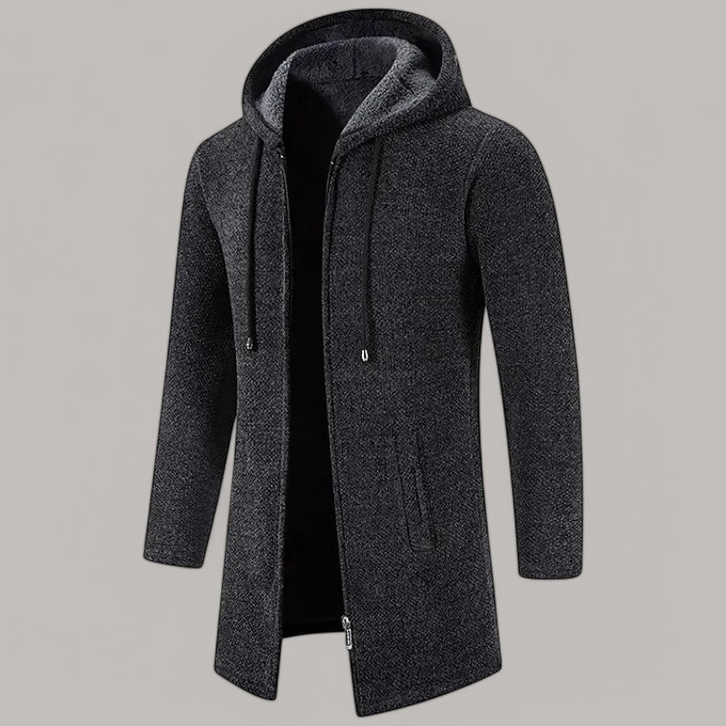 Fleece® - Huvtröja med cardigan