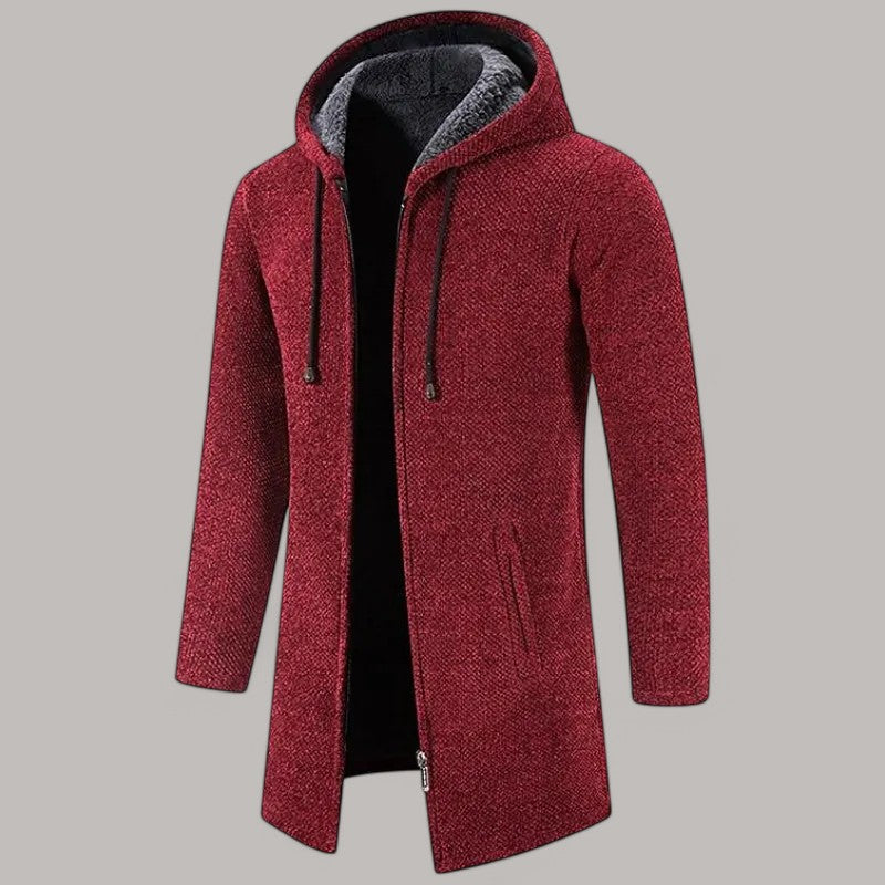 Fleece® - Huvtröja med cardigan