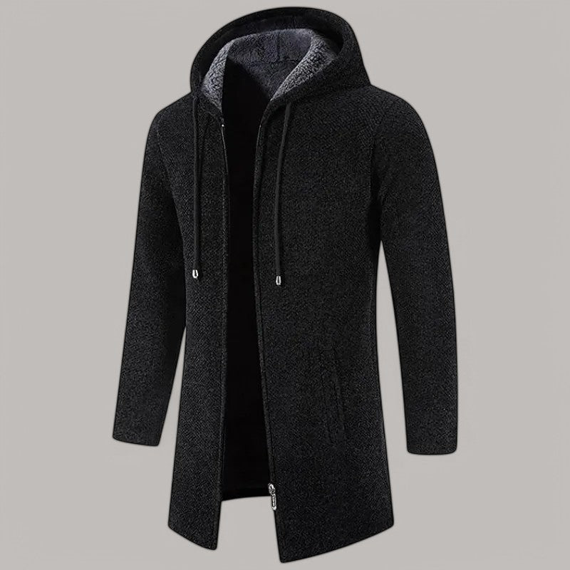 Fleece® - Huvtröja med cardigan